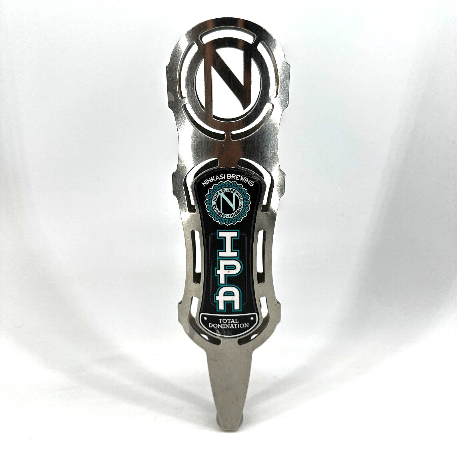 Ninkasi Brewery Silver Total Domination IPA Beer Tap Handle