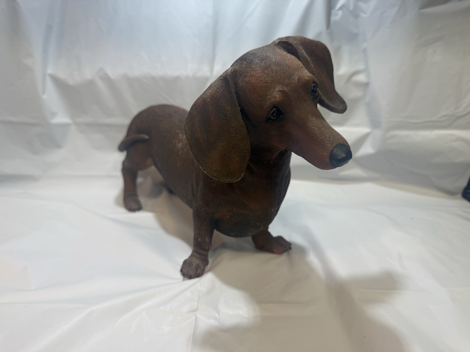 Vintage Red Devoted Dachshund Resin 12” Vintage Red Devoted Dachshund Resin 12”