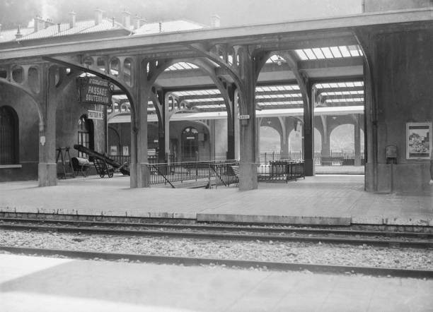 The train station Breil sur Roya 1936 Alpes Maritimes France Old Photo