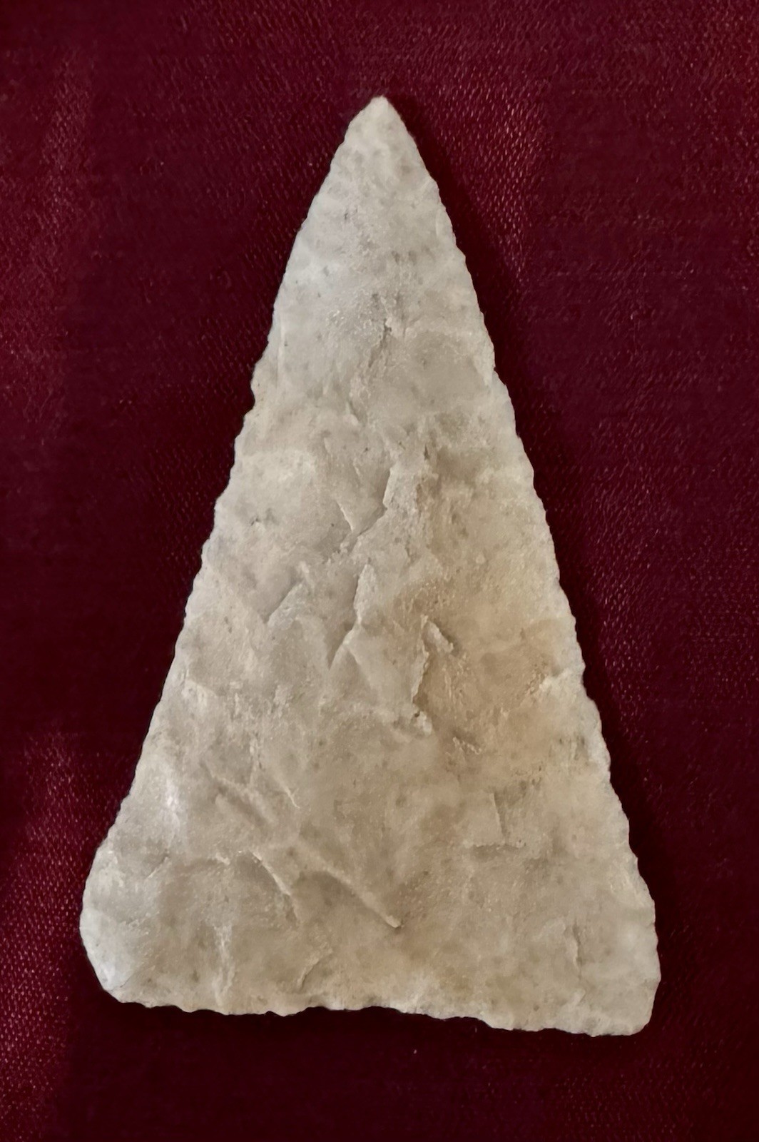 EXCEPTIONAL EARLY TRIANGULAR POINT TEXAS AUTHENTIC ARROWHEAD INDIAN RELIC G-9.5