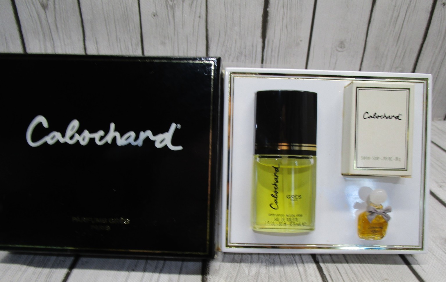 Vintage Parfums Gres Cabochard Set: Eau du Parfum Spray, Parfum, Savon-Soap
