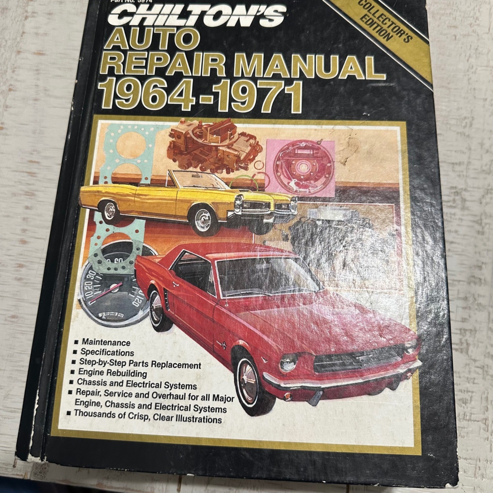 Chilton's Auto Repair Manual 1964-1971 Collector's Edition Hardcover 5974