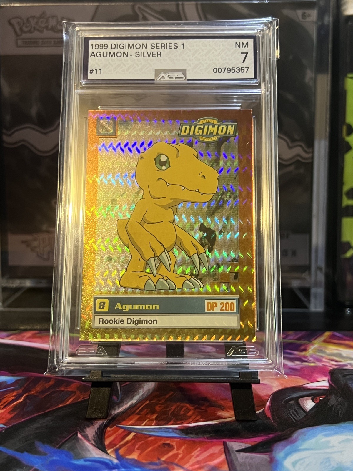 1999 Upper Deck Digimon AGUMON Foil #11 AGS 7