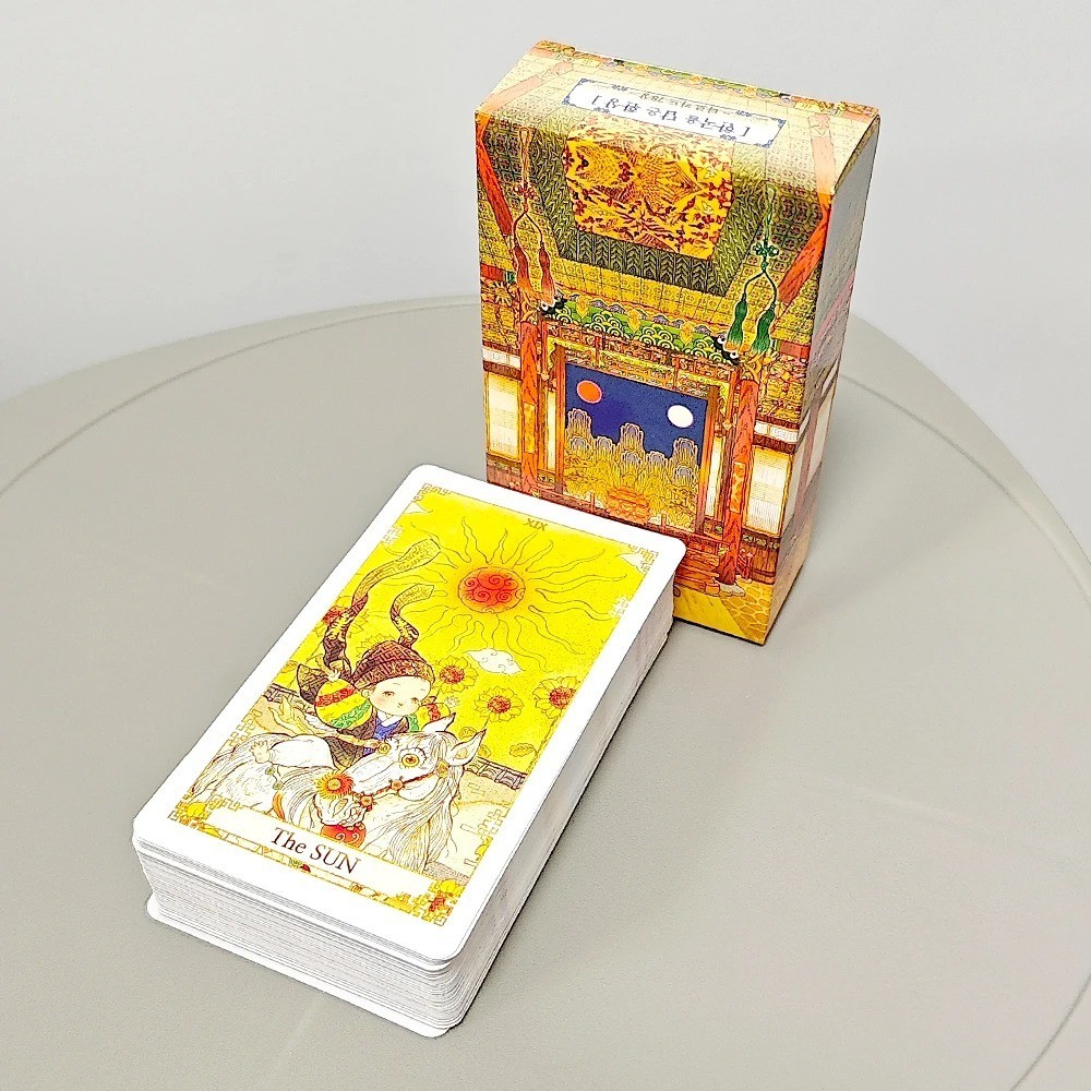 Korean Fantasy Tarot Deck 78 Cards Folk Tale Art Divination Game10.3x6cm-English Korean Fantasy Tarot Deck 78 Cards Folk Tale Art Divination Game10.3x6cm-English