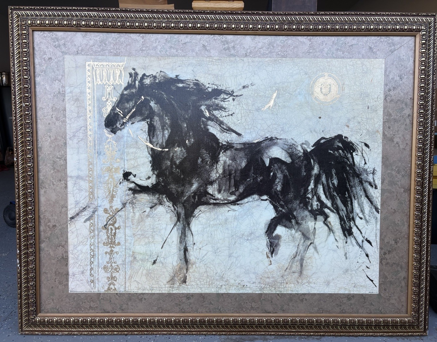 Huge 42x54 LEPA ZENA by MARTA GOTTFRIED - STALLION HORSE MARE PONY on CANVAS