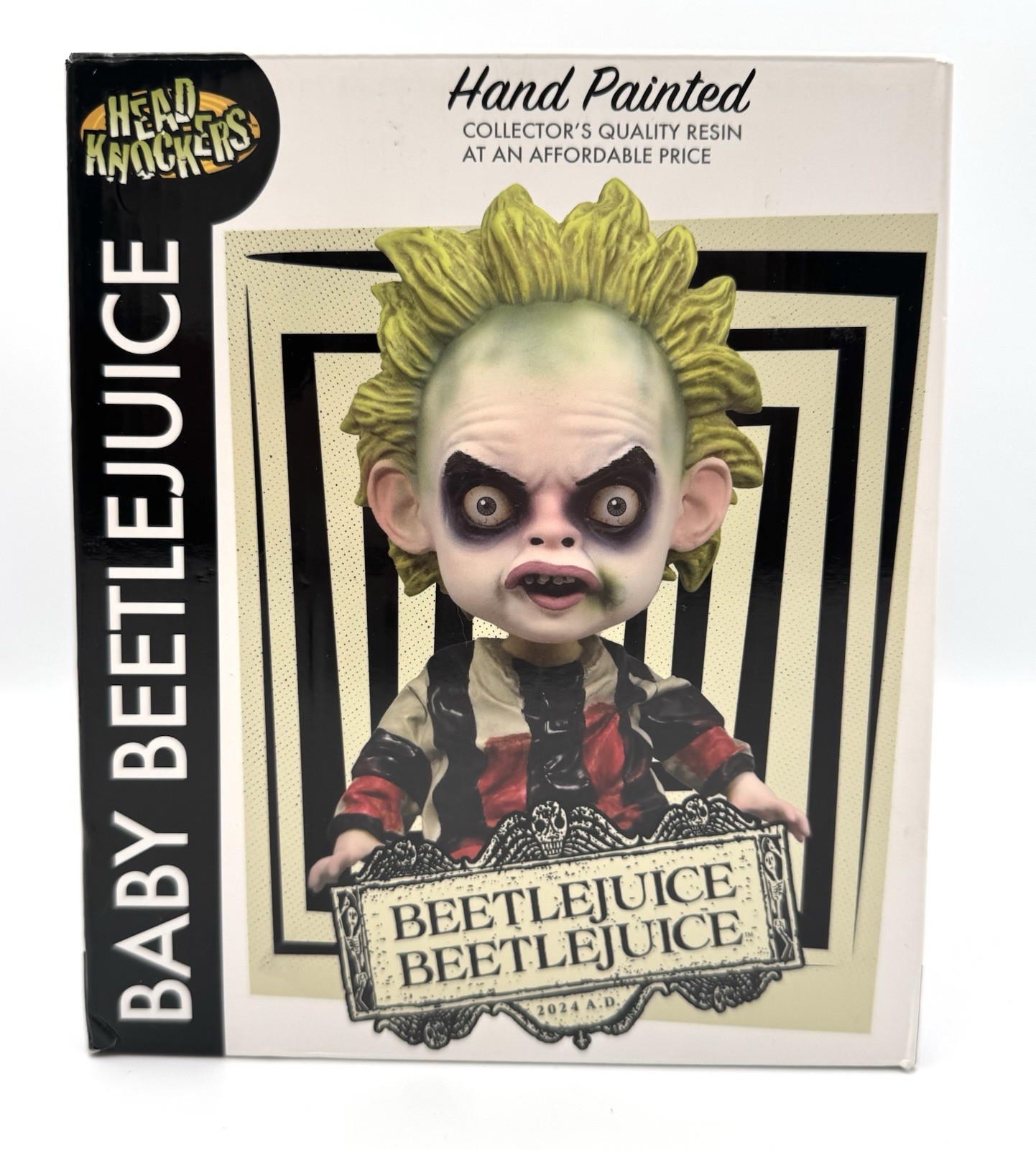 Baby Beetlejuice NECA Head Knocker Bobblehead Hand Painted - NEW