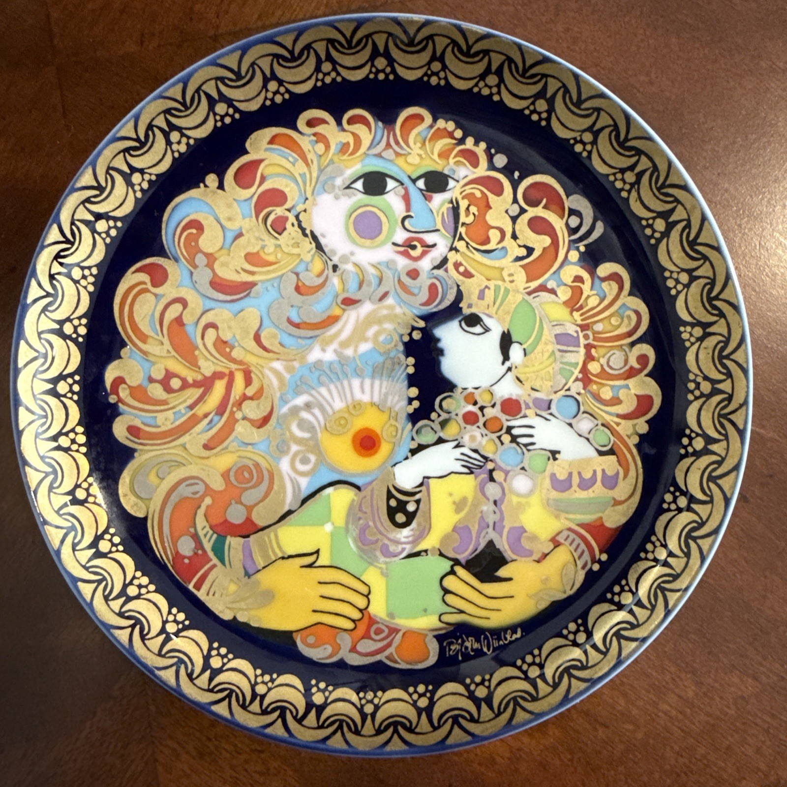 1979 Bjorn Wiinblad Rosenthal Aladin und die Wunderlampe Plate #5 , Vintage EUC