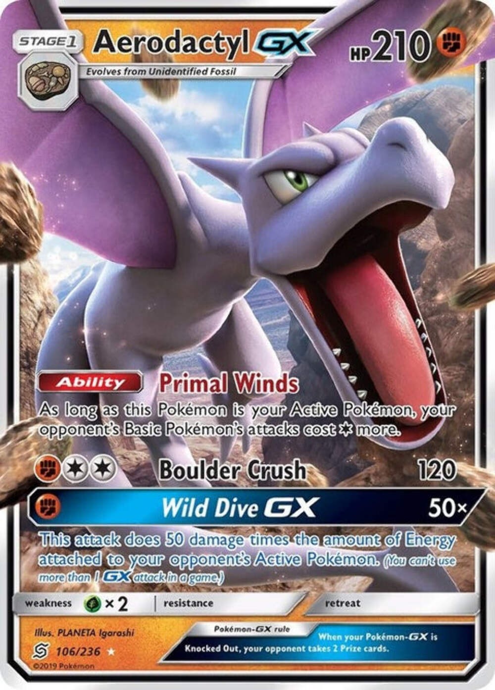 Aerodactyl Gx (106)