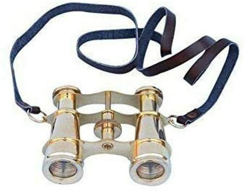 4 inches Vintage Solid Brass Binoculars -Vintage Nautical Decor Binoculars