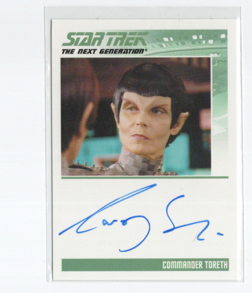 Star Trek The Next Generation Heroes & Villains Auto Carolyn Seymour as Toreth