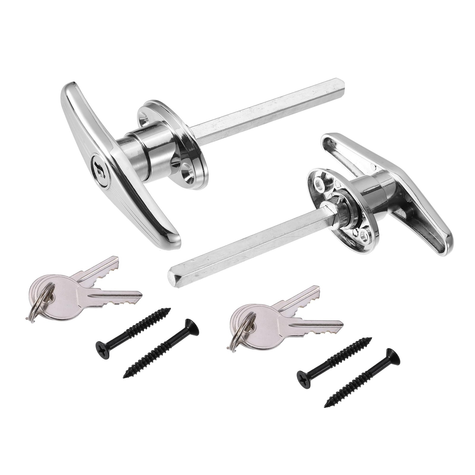 Hihaha Universal Garage Shed Door Keyed THandle Lock Kit Shed Door Lock T Han...