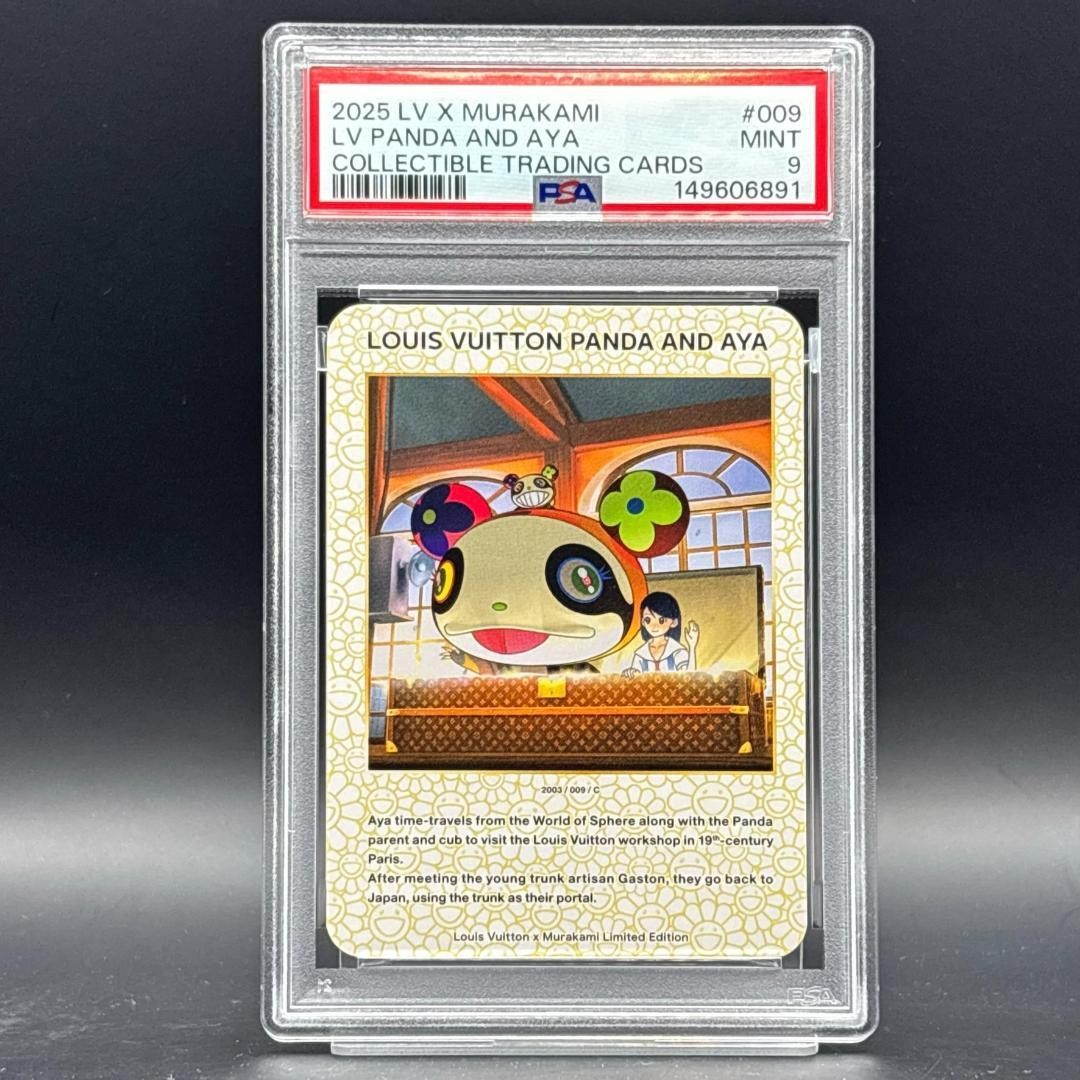 PSA 9 Louis Vuitton x Takashi Murakami LV Panda And Aya Trading Card #009