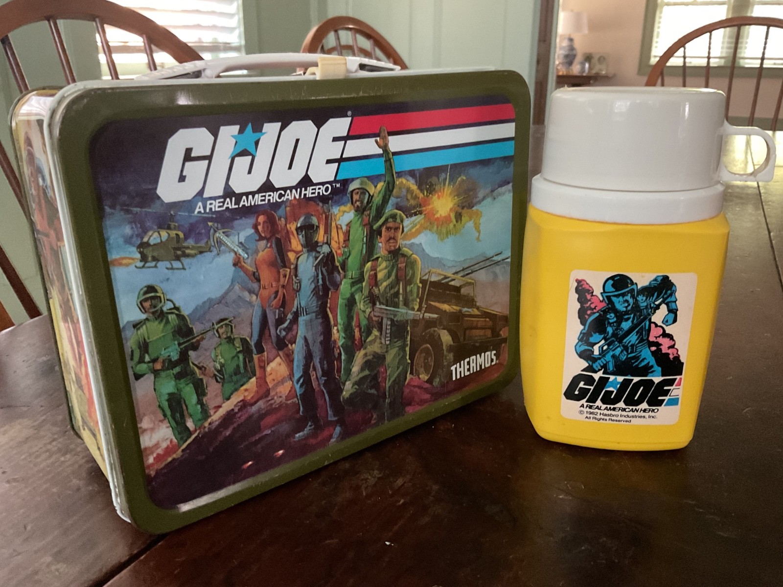 VINTAGE GI JOE LUNCHBOX AND THERMOS