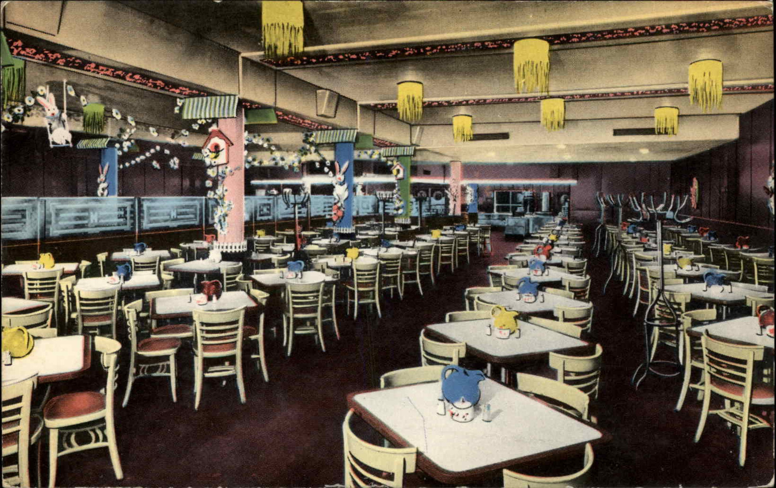 New Orleans Louisiana LA Holsum Cafeteria Restaurant c1950s-60s Postcard