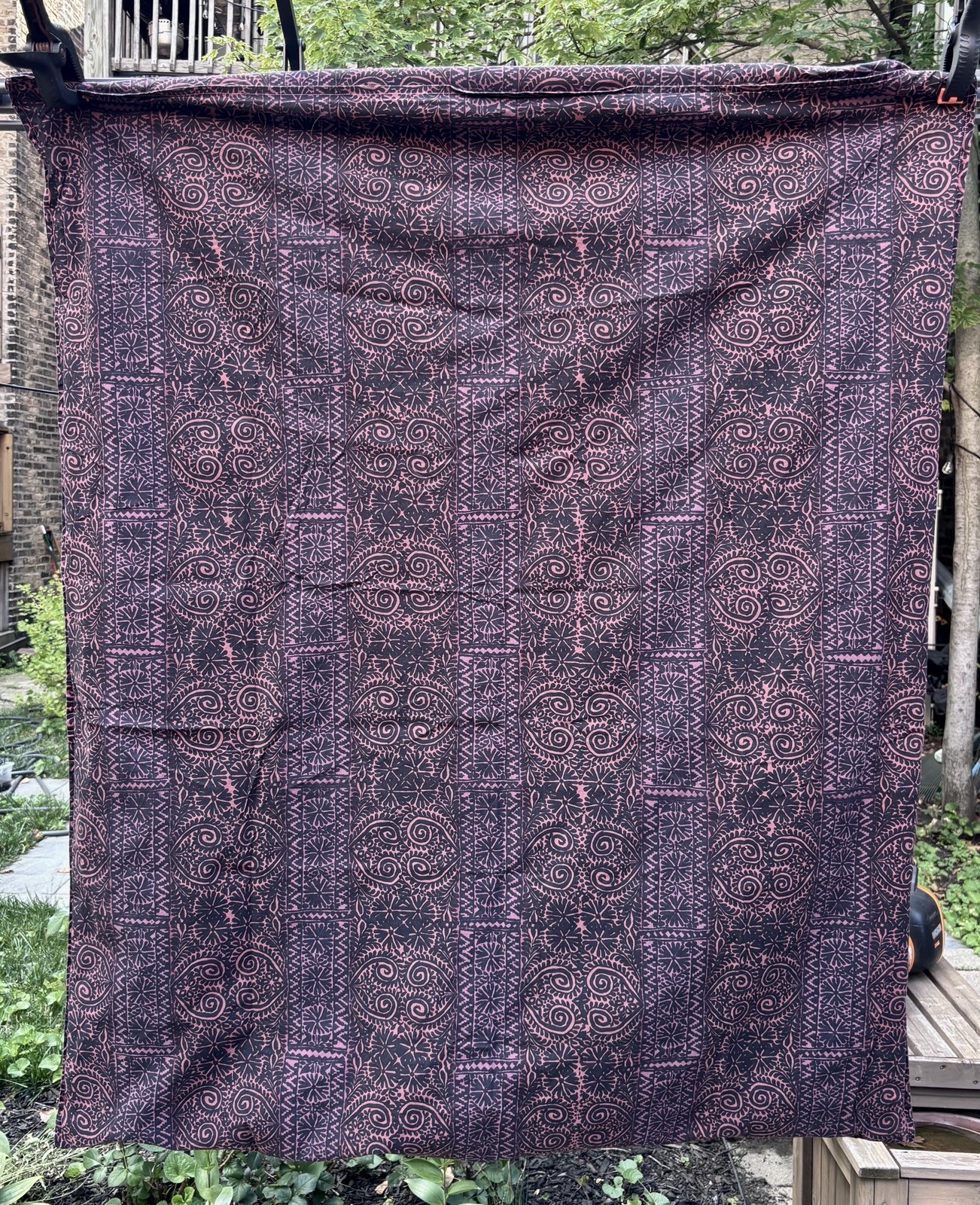 VTG MARIMEKKO KRISTINA ISOLA TULIPUNAINEN PRINT SMALL BLANKET/DUVET COVER/FABRIC