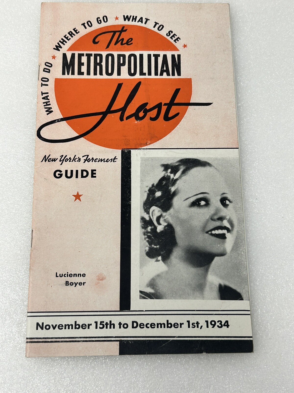 The Metropolitan HOST Weekly Guide To New York 1934 - Ephemera Advertisements The Metropolitan HOST Weekly Guide To New York 1934 - Ephemera Advertisements