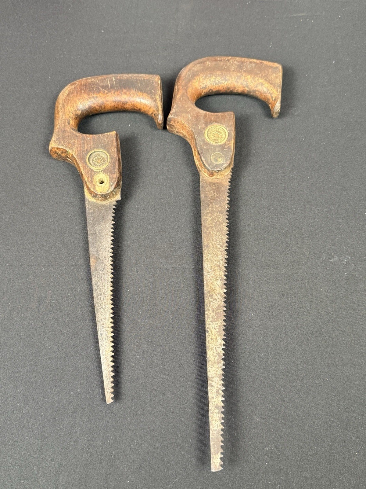 Disston + Sons Mini Hand Saw Vintage Pair Of 2 - Philadelphia PA Tool