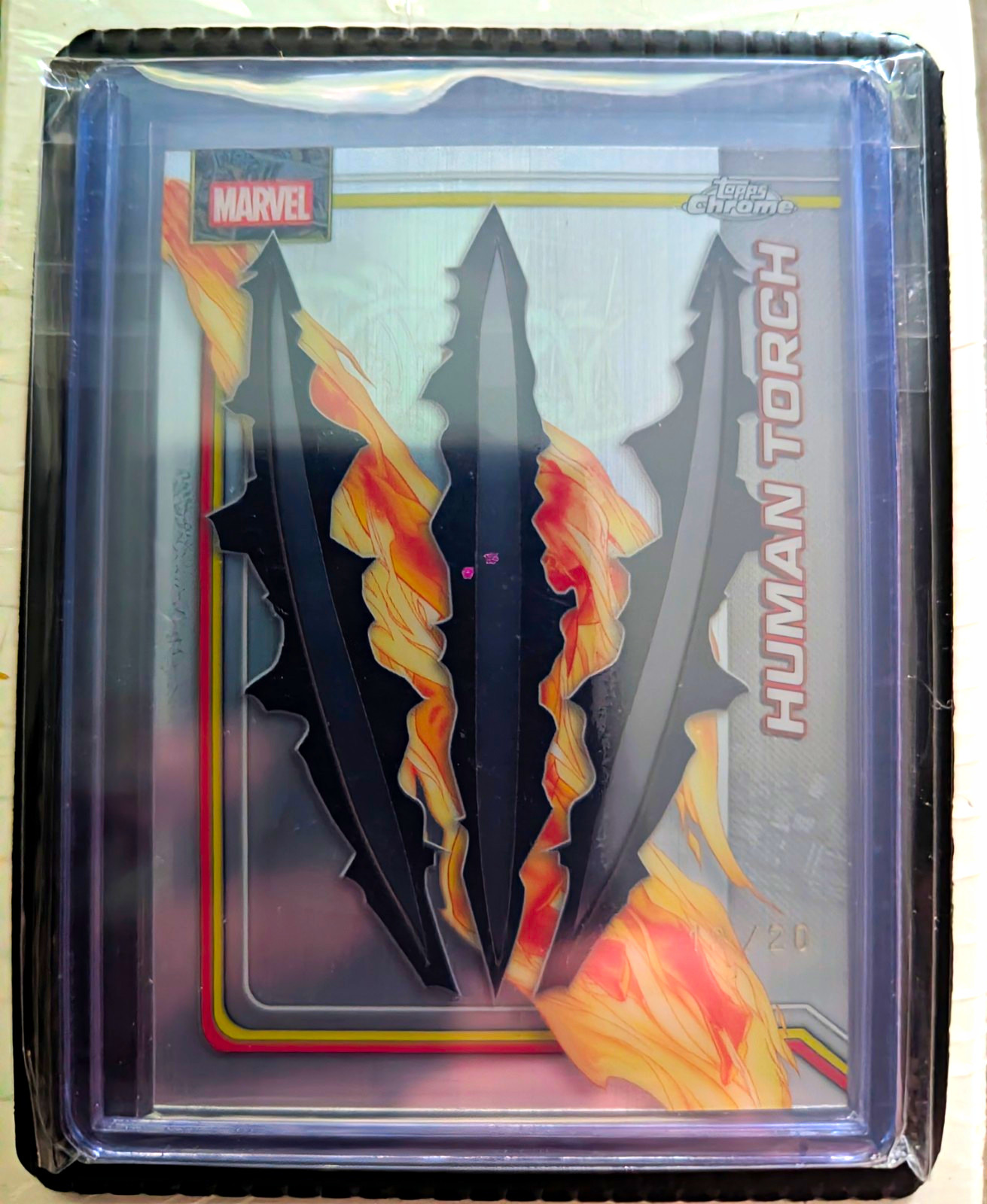 Topps 2026 Topps Chrome Marvel Human Torch #190 Serial Numbered 12/20
