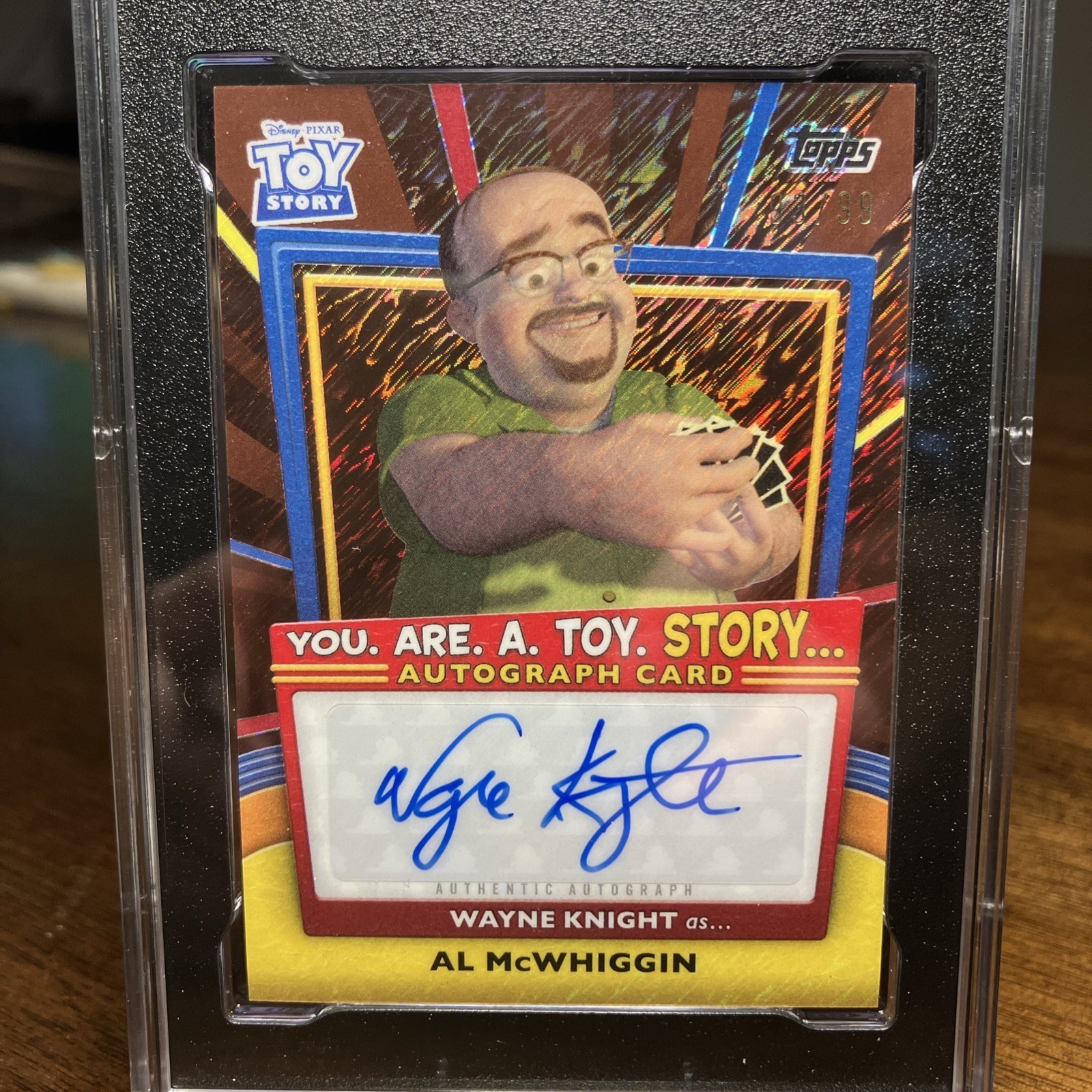 Topps 2025 30 Years Toy Story Wayne Knight Al McWhiggin Autograph #YRT-WK  /99 