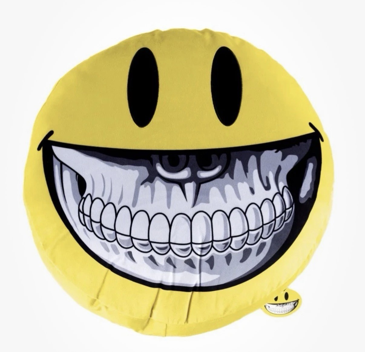 Ron English SDCC  2018 Plush Yellow Grin Propaganda pillow 17” New Sealed