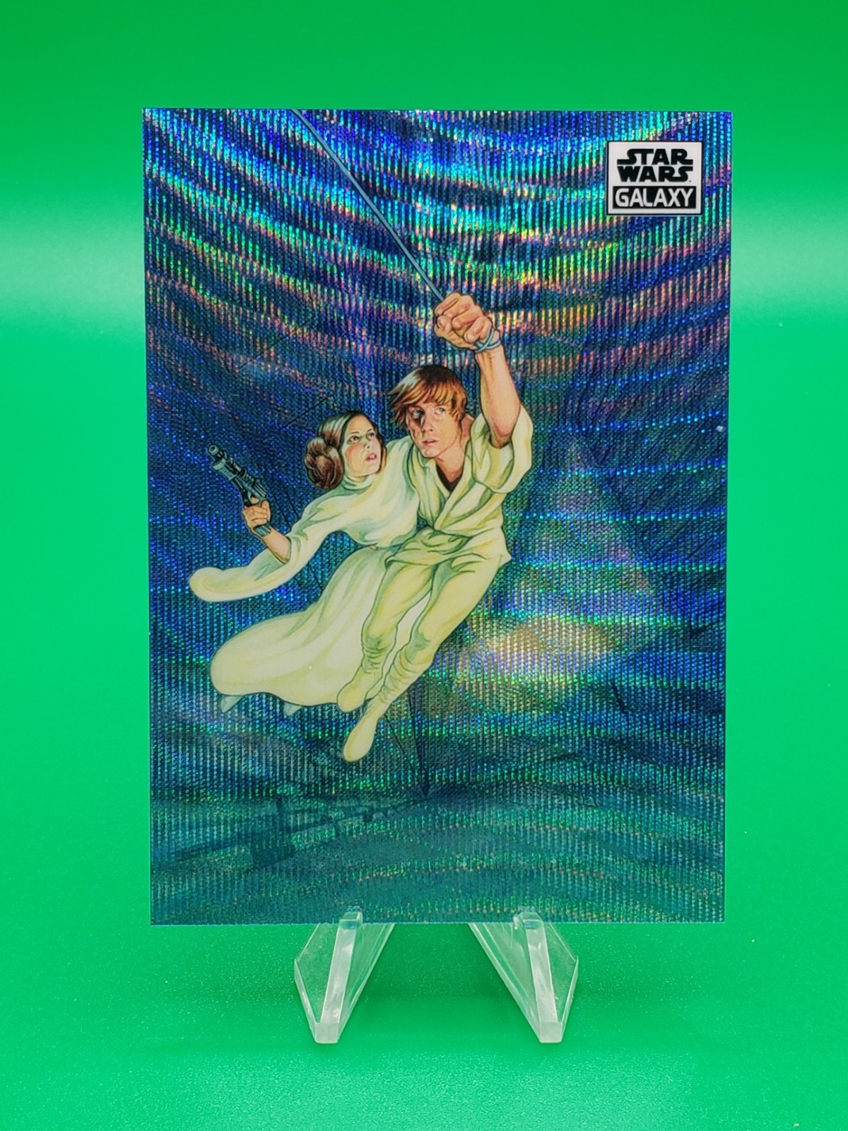 2021 Topps Star Wars Galaxy Leap of Faith #28 Wave Refractor 52/99 - Skywalker