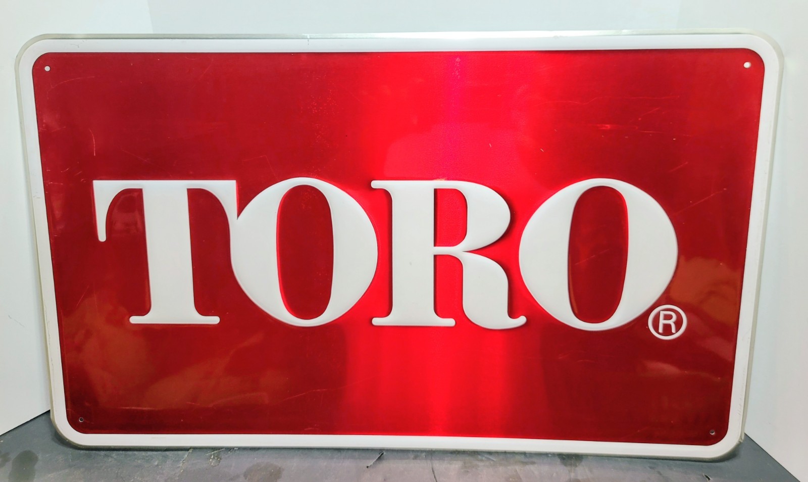 Vintage TORO Lawn Mowers Dealer Embossed Metal Dealer Large Sign 30 Vintage TORO Lawn Mowers Dealer Embossed Metal Dealer Large Sign 30