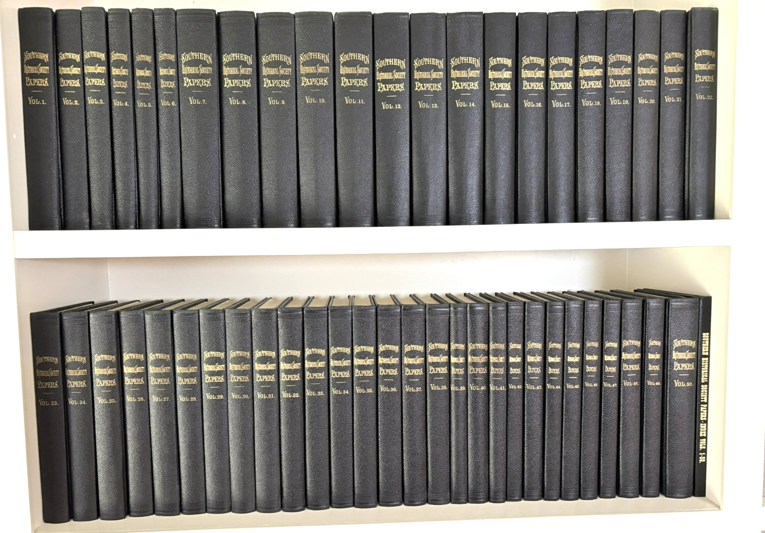 Southern Historical Papers Complete 52 Volumes and 2-volume Index