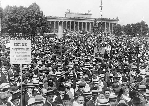 Germany Protest demonstrations in the Berlin Lustgarten against- 1921 Old Photo