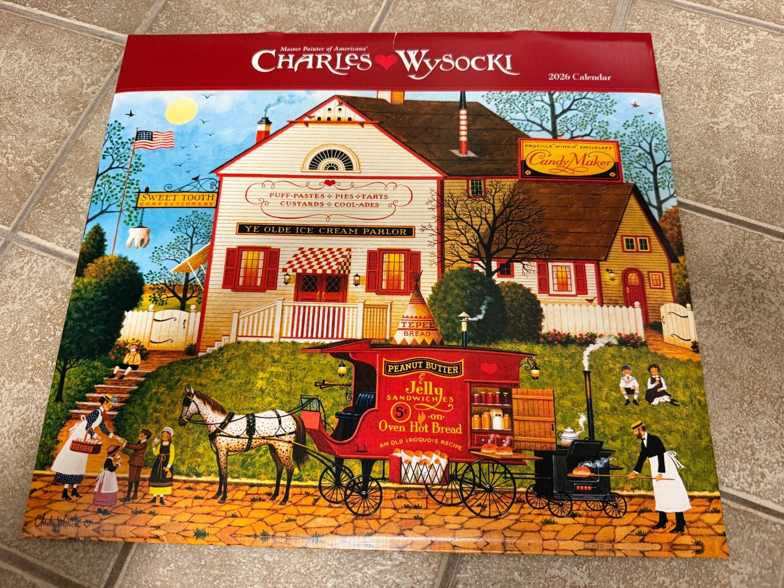 Carousel Calendars Charles Wysocki Americana Deluxe Wall Calendar 2026 – NEW