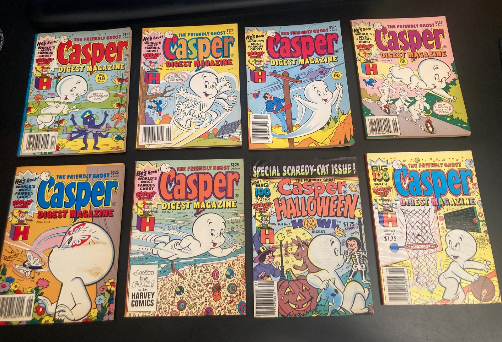 Lookee... Run of *8* 1980s CASPER DIGESTS #2,3,4,5,6,7,8,9 *Nice Shape*