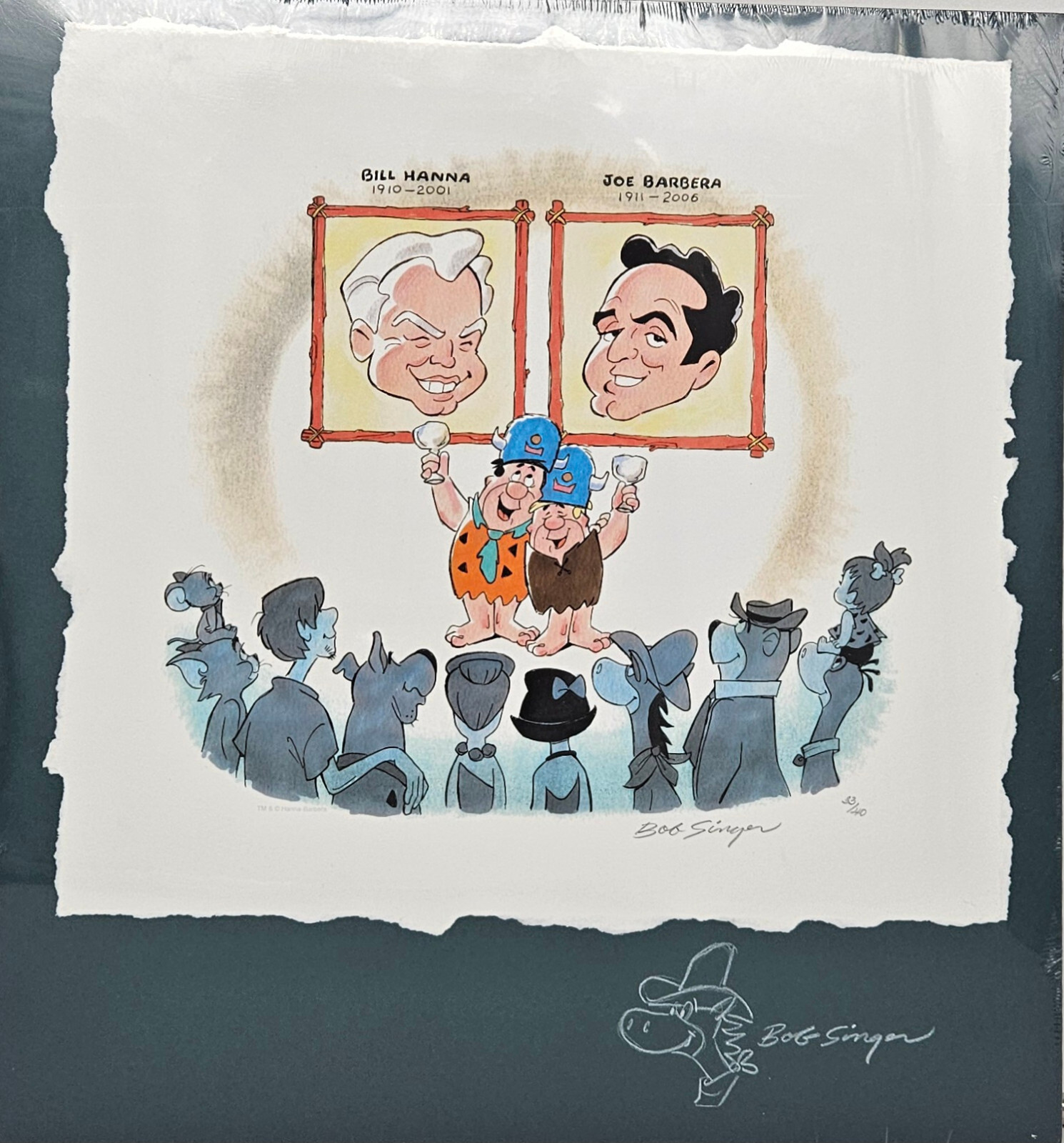 Hanna/Barbera Tribute Giclee On Paper Signed+Remarked by Bob Singer-Quick Draw