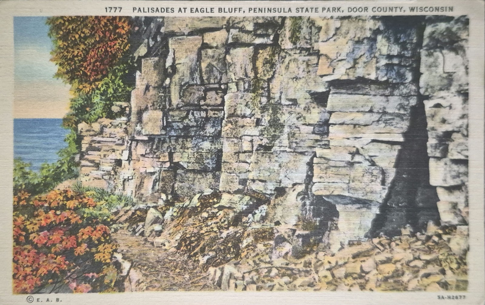Eagle Bluff Palisades Peninsula State Park Posted Fish Creek Wis To Chicago ILL Eagle Bluff Palisades Peninsula State Park Posted Fish Creek Wis To Chicago ILL