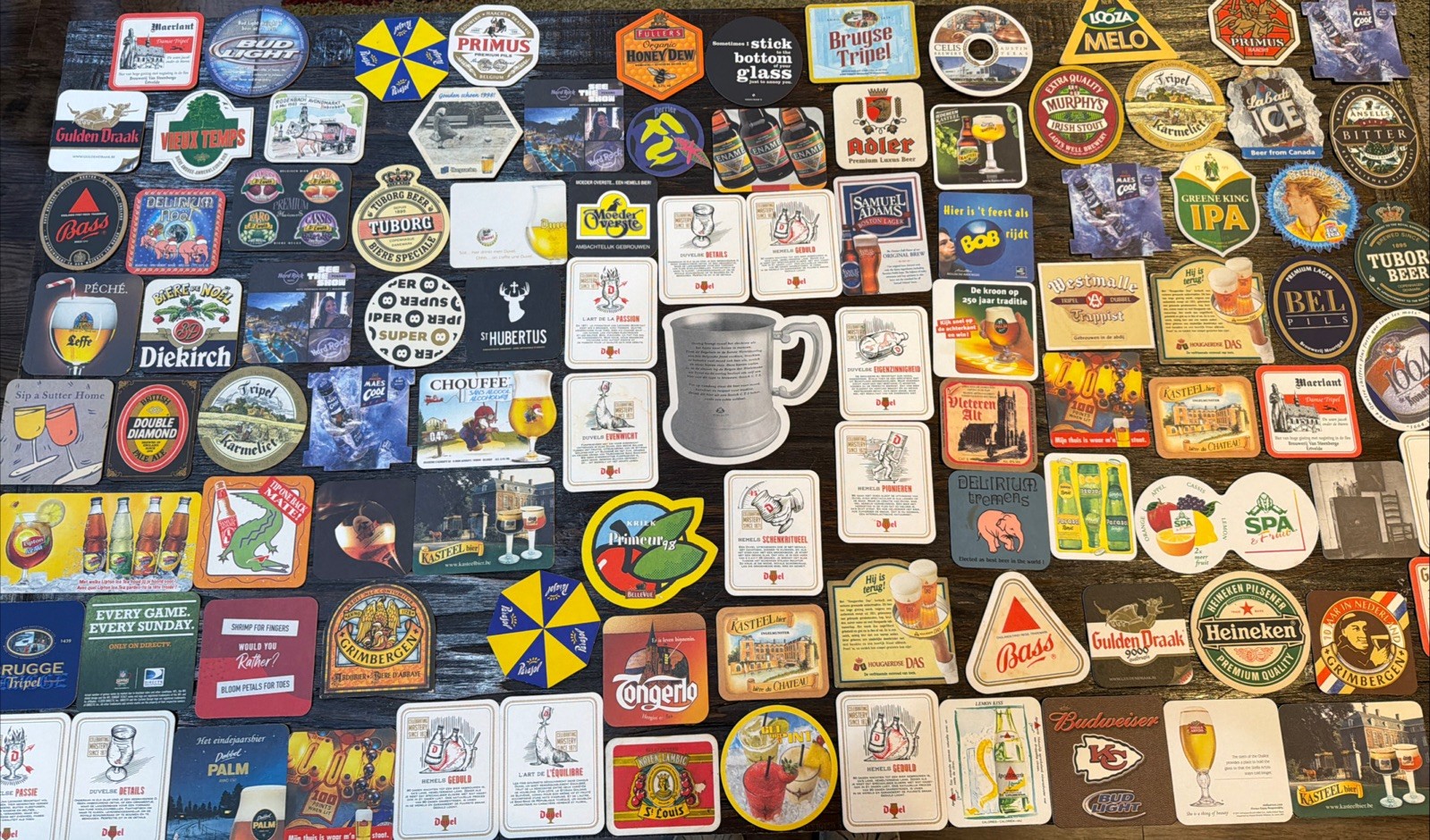 Beer/Drink Coaster Lot of 100 Nice variety, Domestic & International