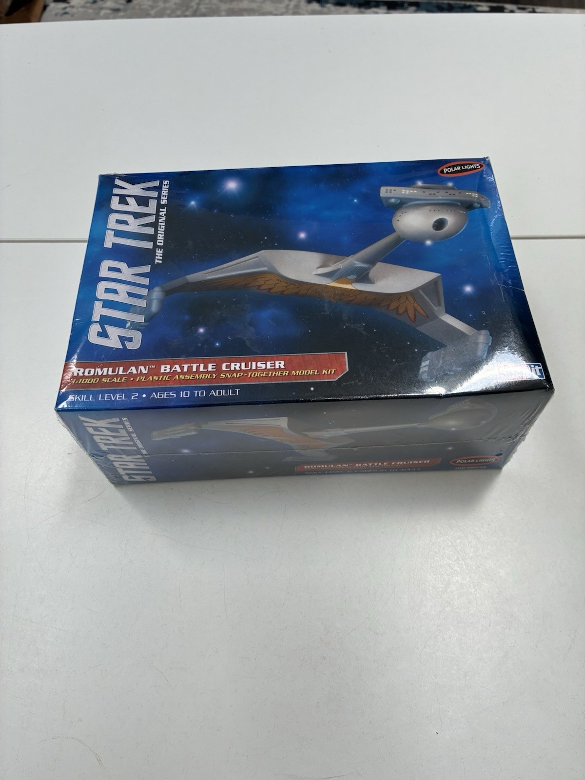 Discontinued 2013 Polar lights 897 Star Trek  ROMULAN BATTLE CRUISER Model Kit 