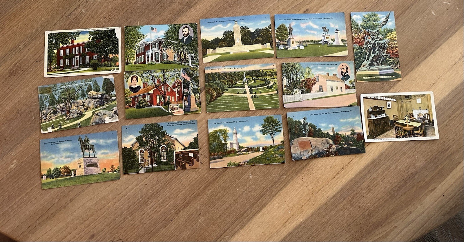 Vintage Gettysburg Postcards Collectibles Unused 14￼