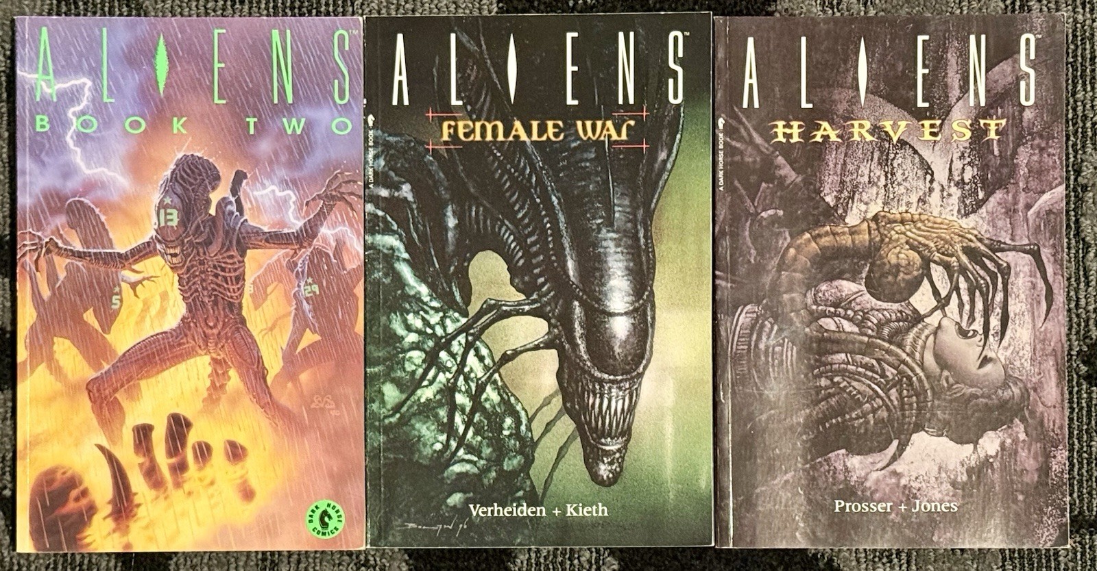 ALIENS Rare OOP tpb lot Book 2 3 4 1990-1993  Book Two, Female War, Harvest  