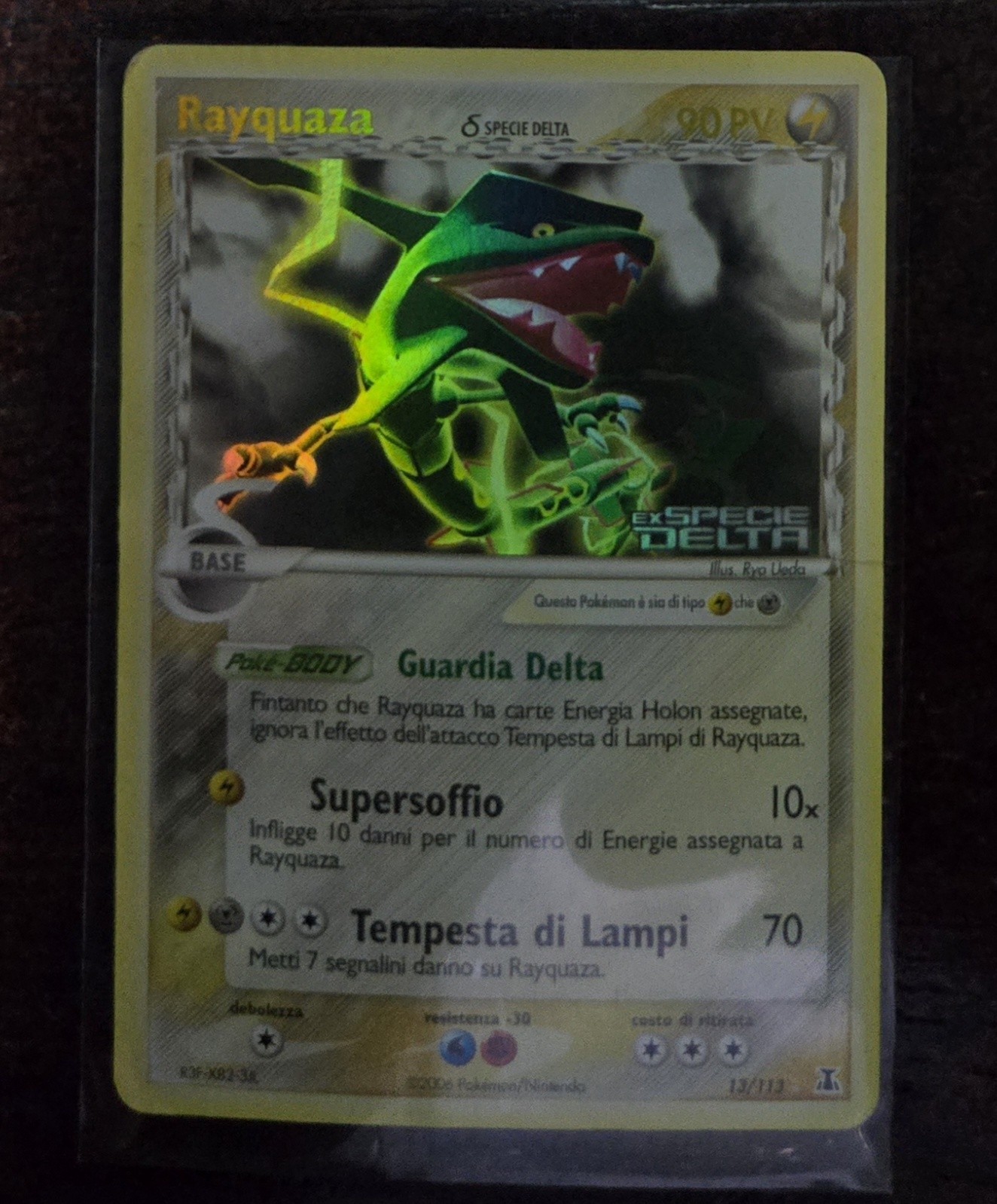 Rayquaza & Specie Delta Stamped Reverse Holo 13/113 EX Delta Species ITA