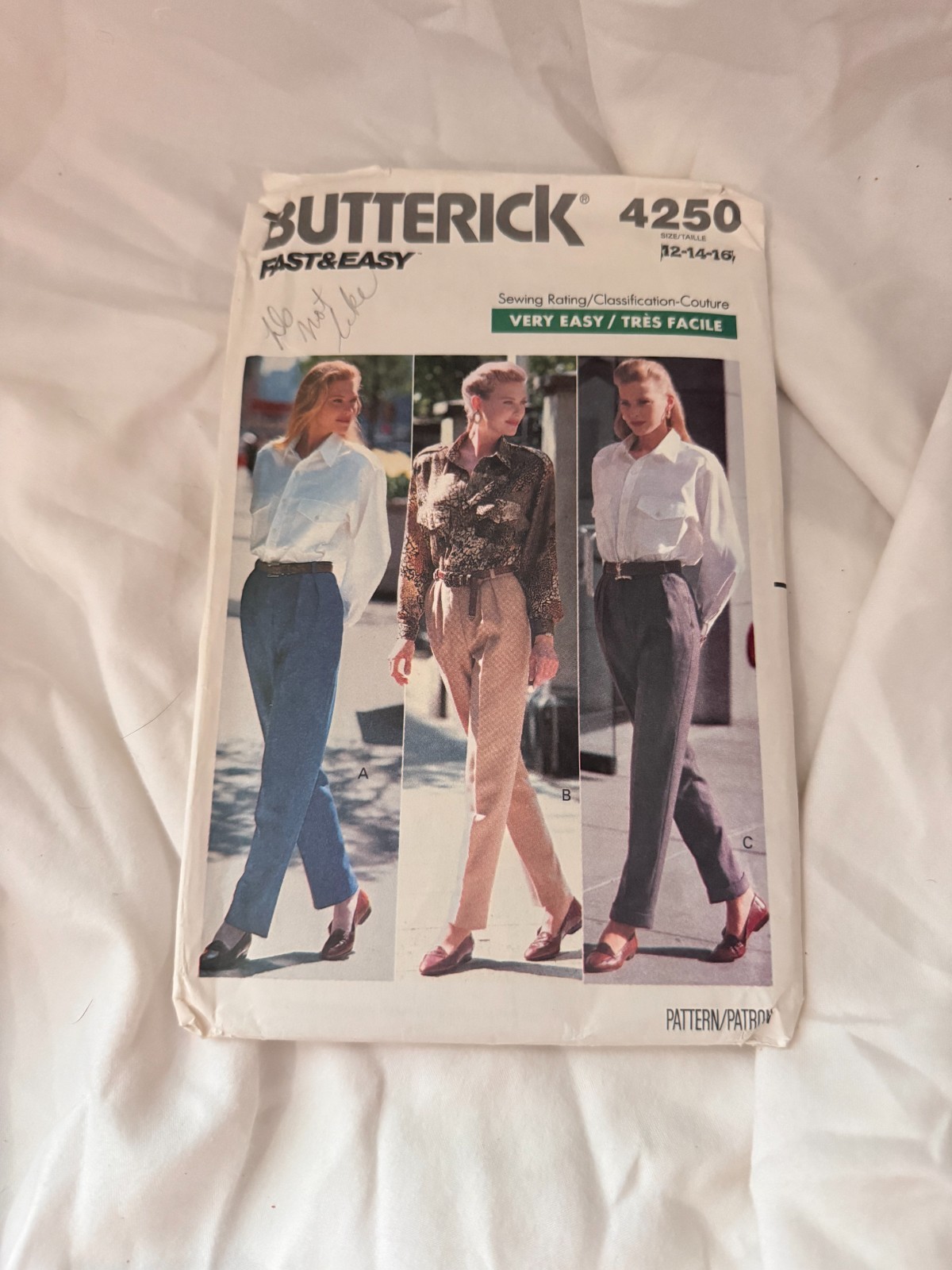 Vintage Butterick Sewing Pattern 4250