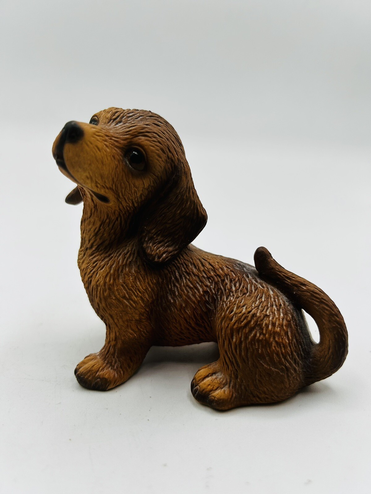 Vtg Harvey Knox Kingdom 1986 Global Art Figurine Dog Dachshund Hound Puppy