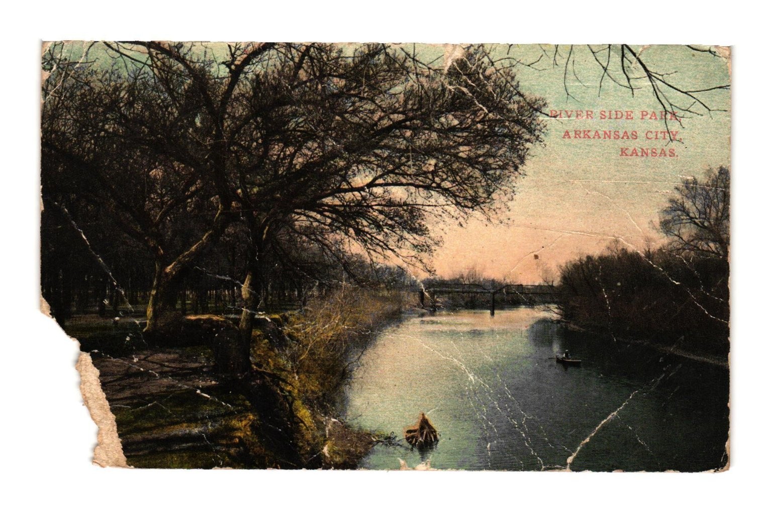 Vintage 1911 Arkansas City Kansas Riverside Park Postcard The Big Reunion Vintage 1911 Arkansas City Kansas Riverside Park Postcard The Big Reunion