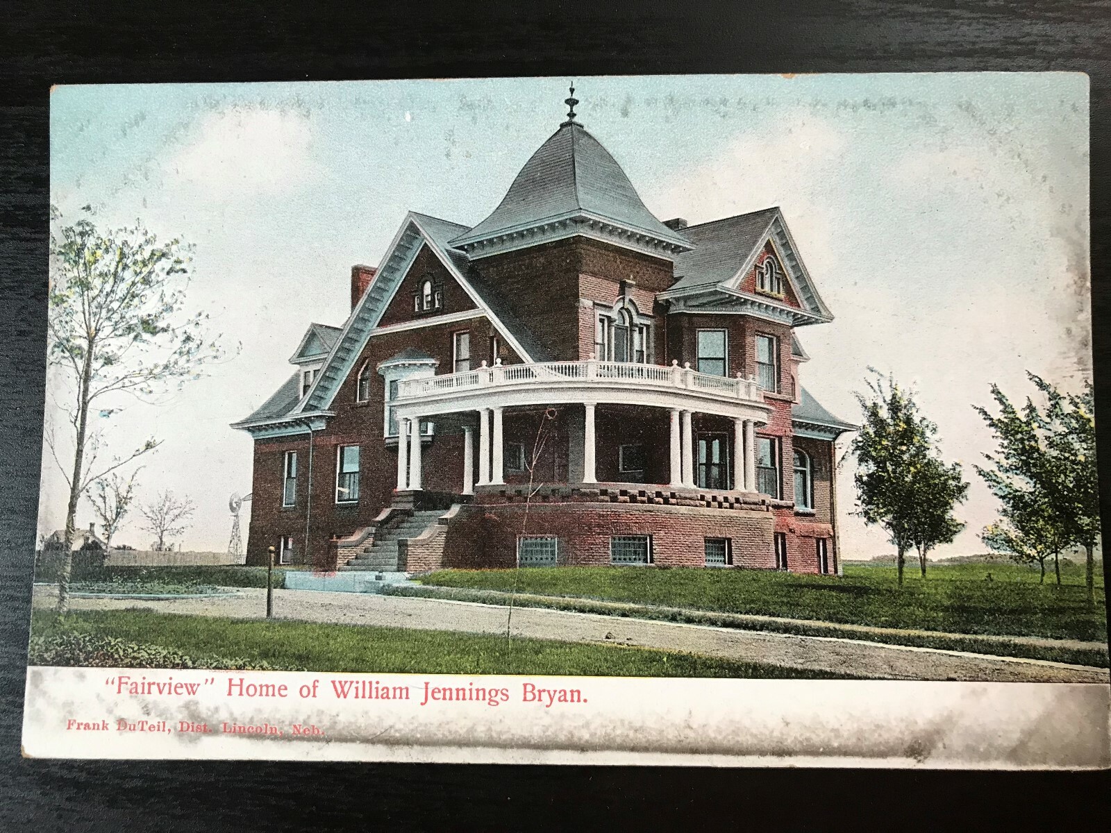 Vintage Postcard 1901-1907 Fairview William Jennings Bryan Home Lincoln Nebraska Vintage Postcard 1901-1907 Fairview William Jennings Bryan Home Lincoln Nebraska