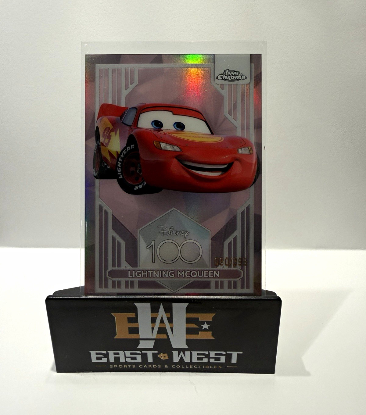 Topps 2023 Chrome Disney 100 Lightning McQueen #95 Parallel 80/399