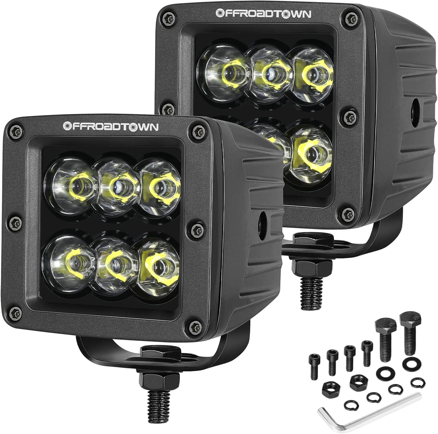 LED Cubes,  3Inch 120W CREE LED Pods Driving Lights Cubes Ditch