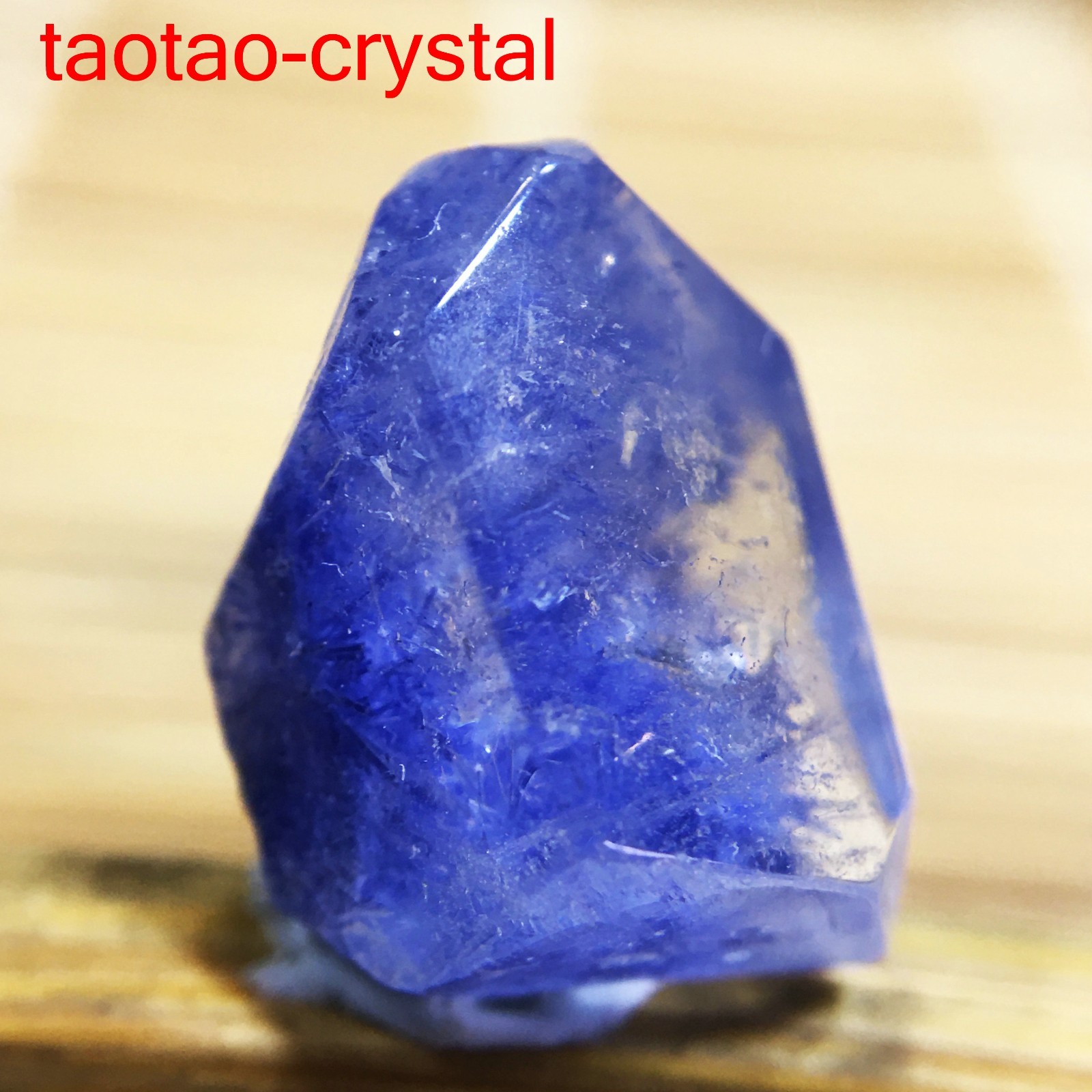 4.6Ct Very Rare NATURAL Blue Dumortierite Quartz Crystal Specimen/Bahia, Brazil
