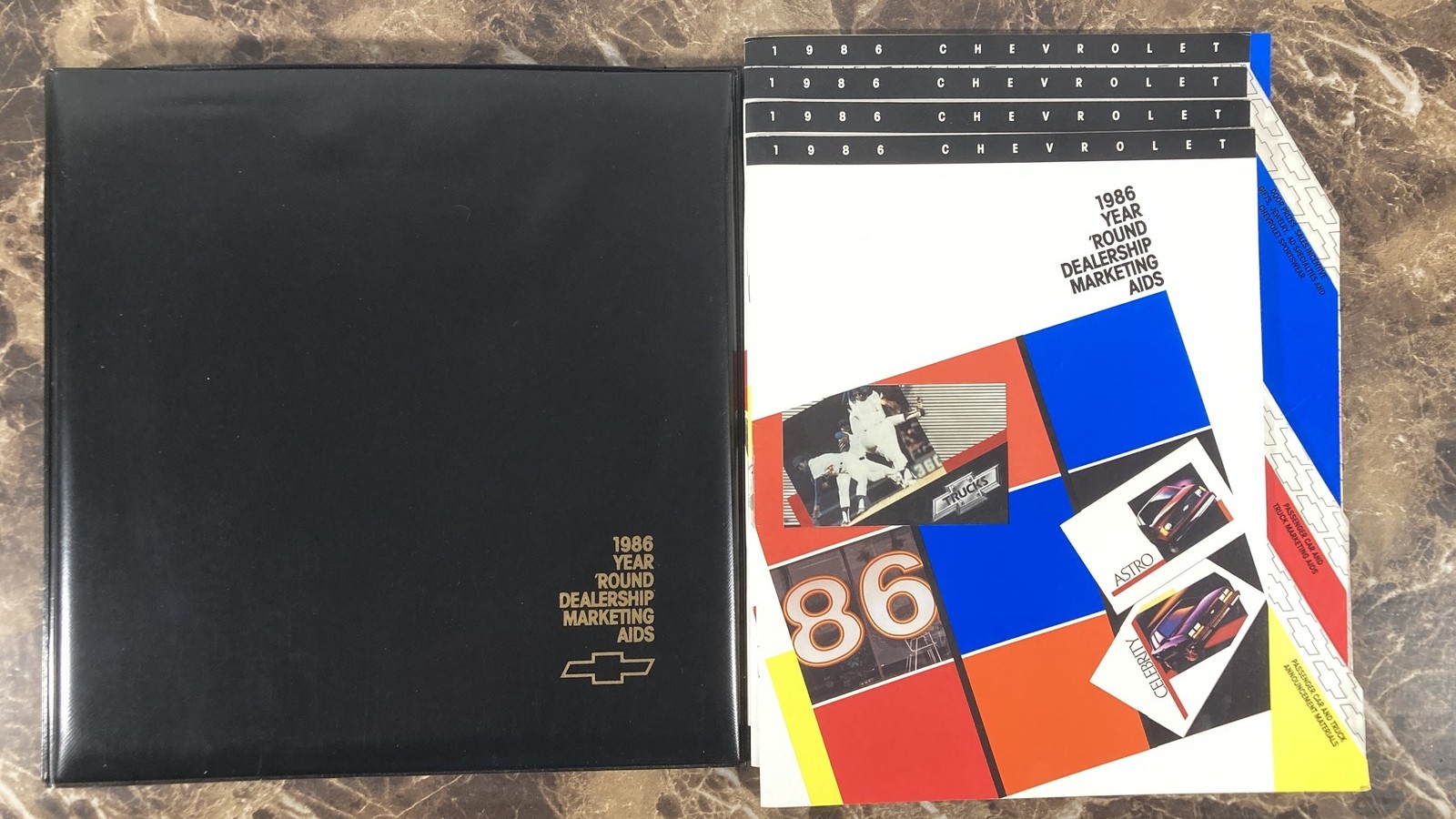 1986 Chevrolet Dealership Marketing Portfolio Dealer Brochure Advertising Chevy