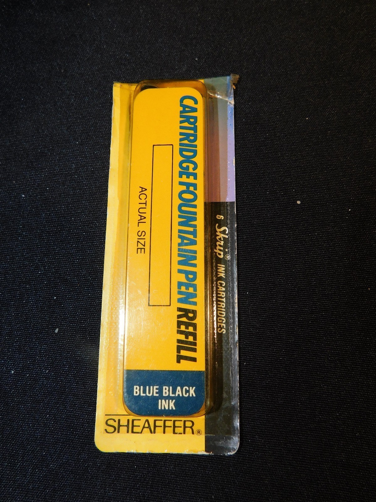 “Vintage 1970's/80s Sheaffer Skrip Blue Black Ink Cartridges – NOS But Opened” 