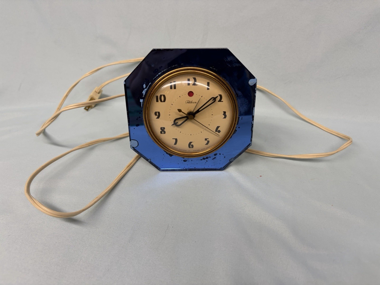 Warren Telechron Mirolarm Electric Clock - Model #7H77 - Parts Only/Not Working