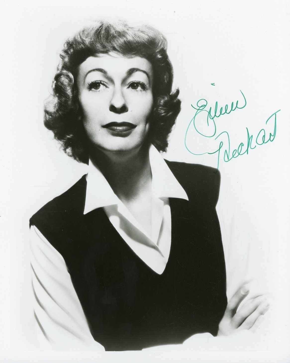 Eileen Heckart - Signed B&W Photograph