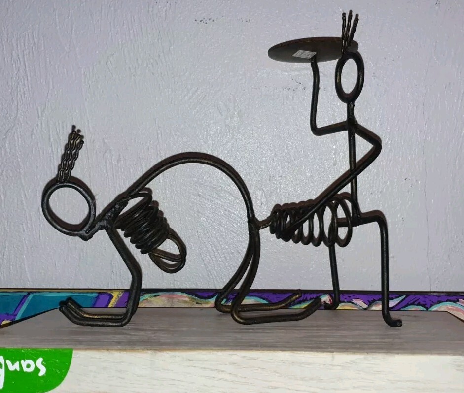 Laurids Lonborg ADULT Candlestick Holders Pair HTF Sexy Positions Rare VTG Art