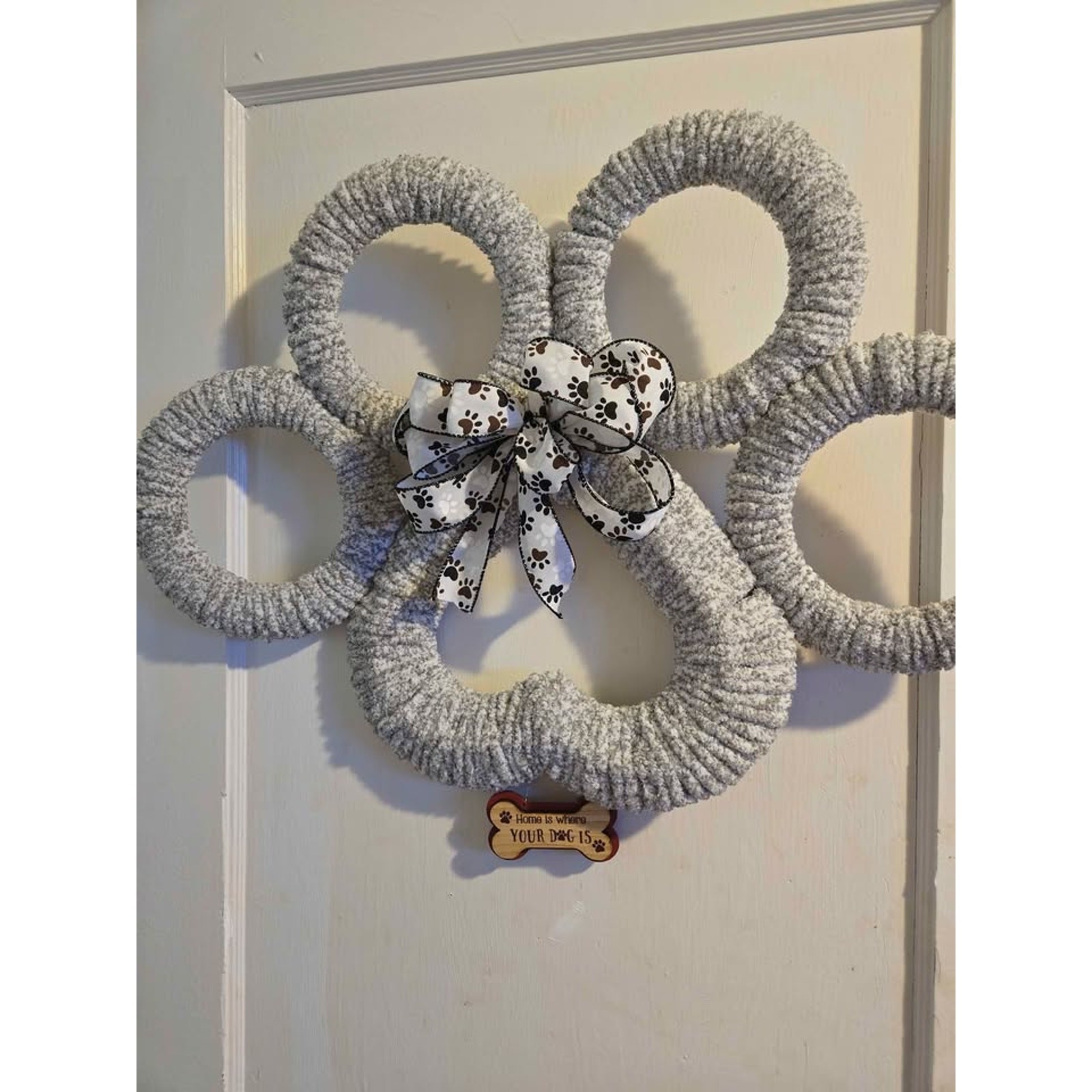 Home is where your dog is wall hanging homemade 28\